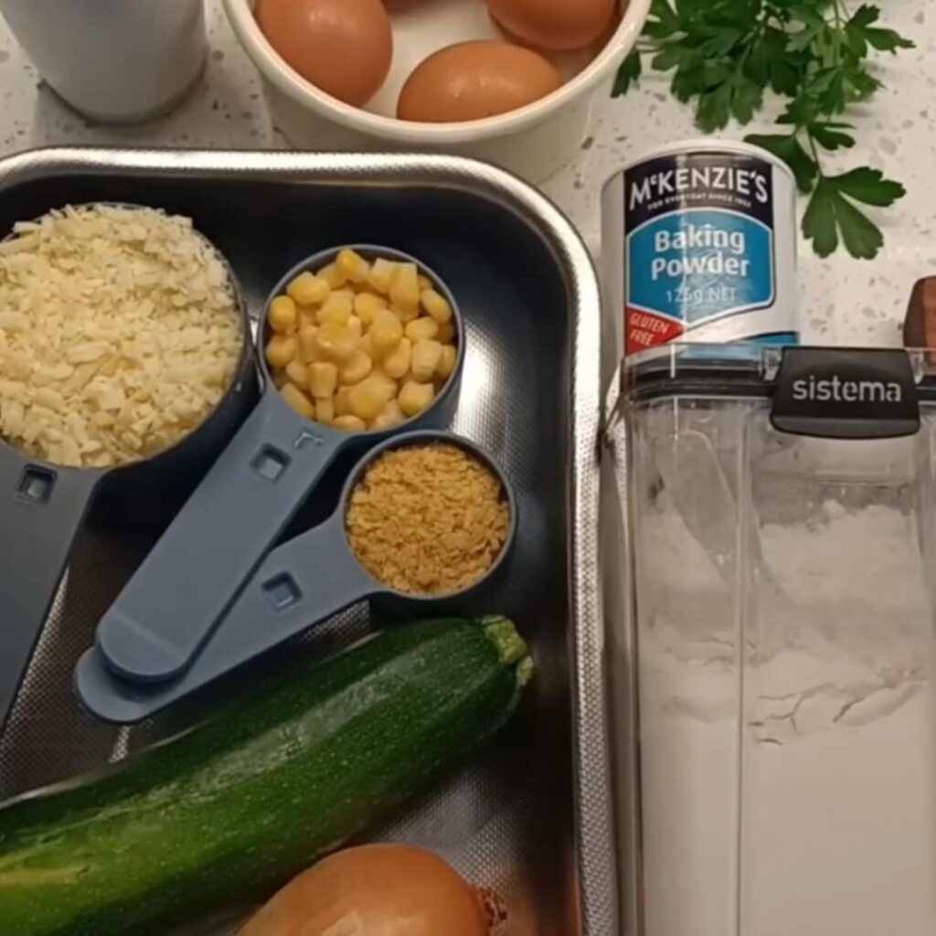 photo of ingredients laid on a bench