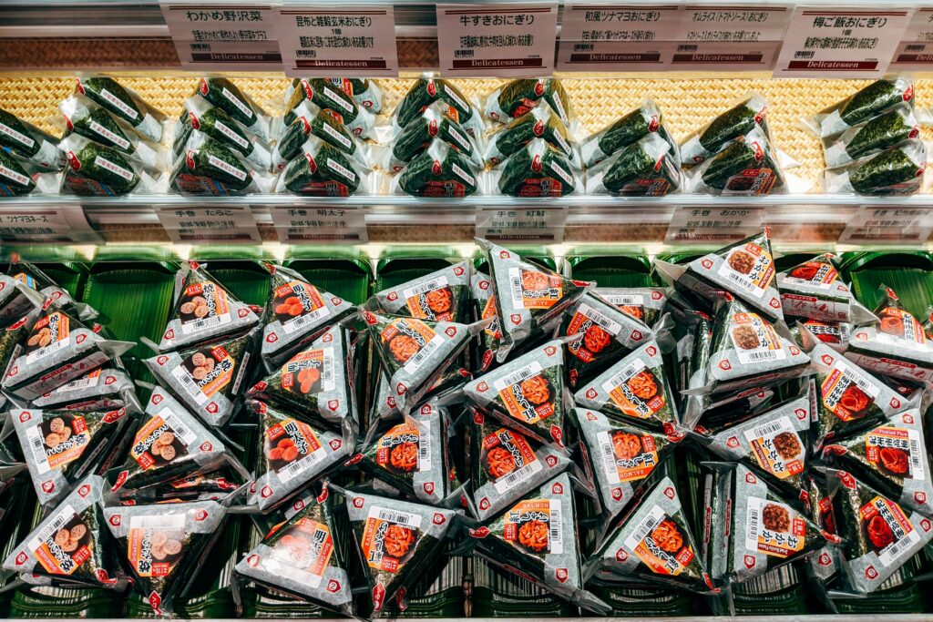 photo of a lot of onigiri japanese rice snack