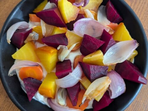 Roasted Beetroot with Chèvre Cream