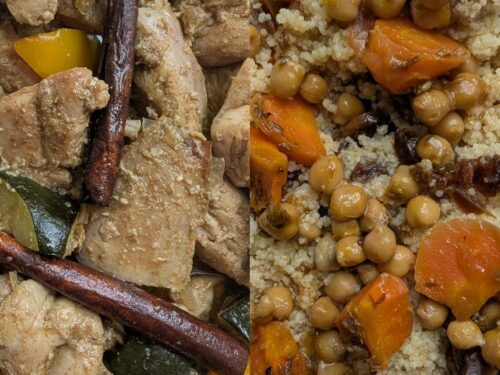 Chicken Tagine with Roasted Vegetable Couscous