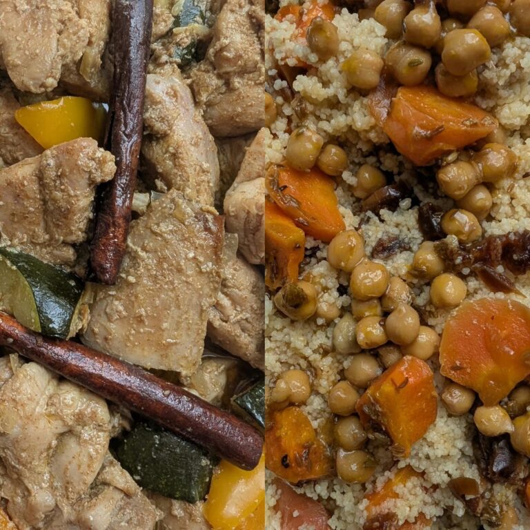 Chicken Tagine with Roasted Vegetable Couscous